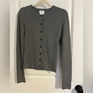 H&M Charcoal Buttoned Cardigan